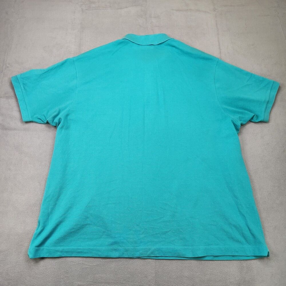 Lacoste Polo Shirt Mens Size 8 3XL Teal Short Sleeve Classic Fit Pique Alligator - Picture 4 of 6